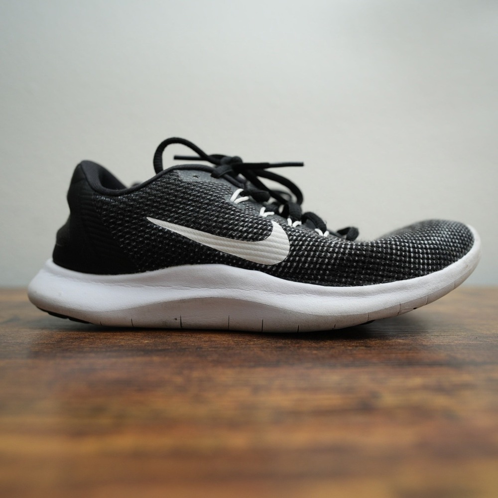 Nike Womens Shoes Flex RN 2018 AA7408-401 Black White Running Sneakers Size 7